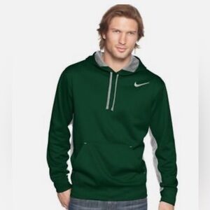 Nike Men's KO 2.0 Hoodie Hooded Sweatshirt Dri-Fit green. Mens XL